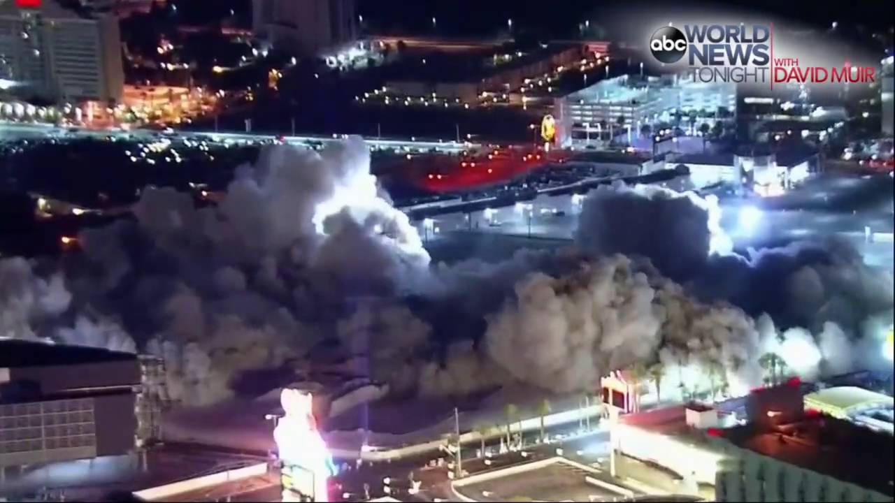 Las Vegas Riviera Casino Demolition Video - YouTube